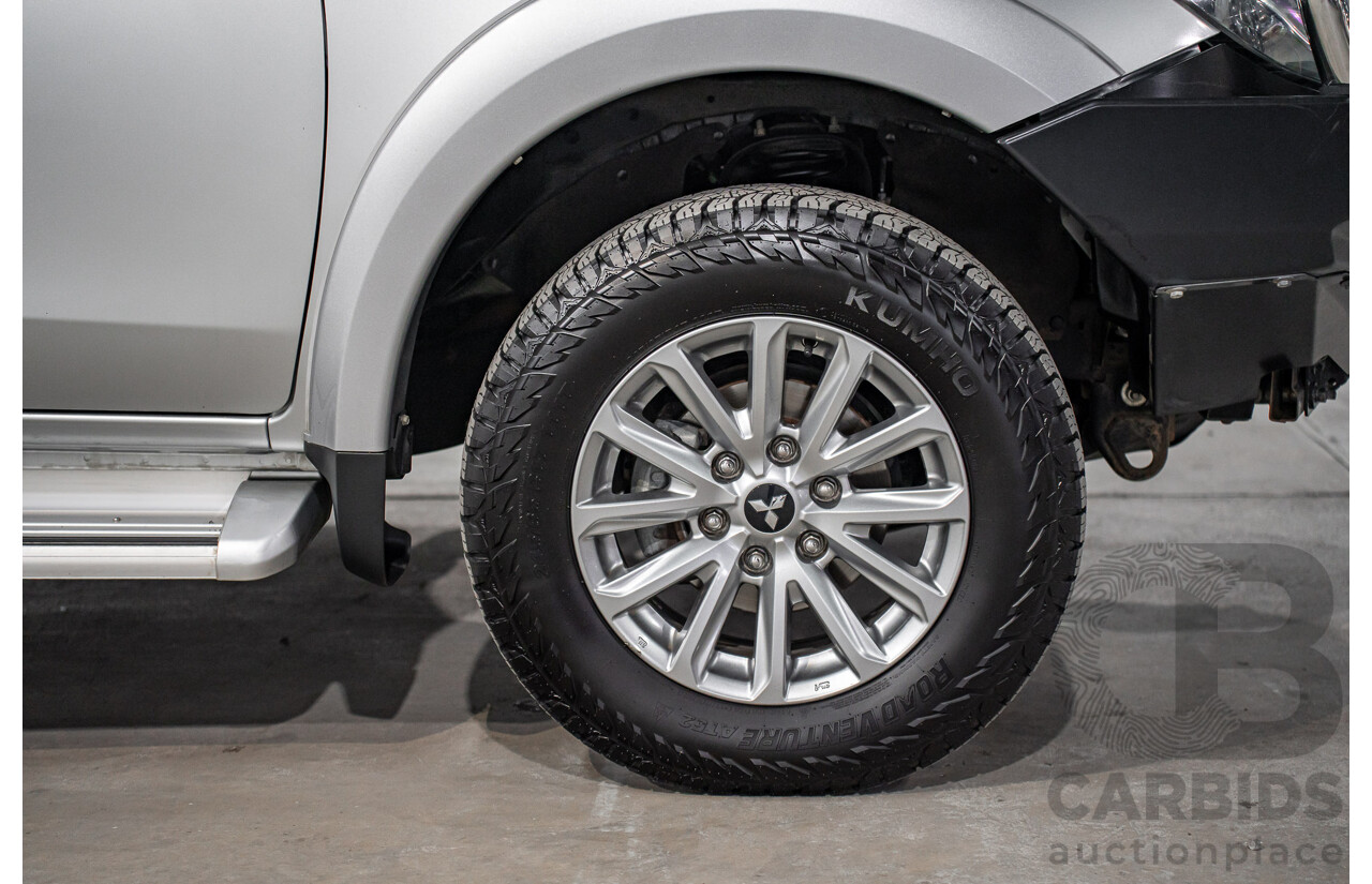 04/2017 Mitsubishi Triton GLS (4x4) MQ MY17 Dual Cab Utility Sterling Silver Metallic Turbo Diesel 2.4L
