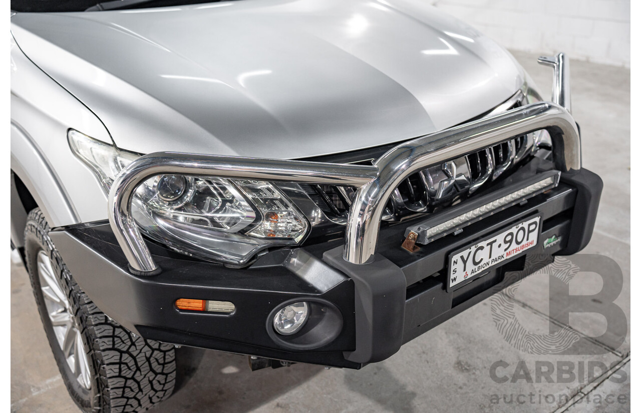 04/2017 Mitsubishi Triton GLS (4x4) MQ MY17 Dual Cab Utility Sterling Silver Metallic Turbo Diesel 2.4L