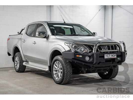 04/2017 Mitsubishi Triton GLS (4x4) 4x4 MQ MY17 Dual Cab Utility Sterling Silver Metallic Turbo Diesel 2.4L