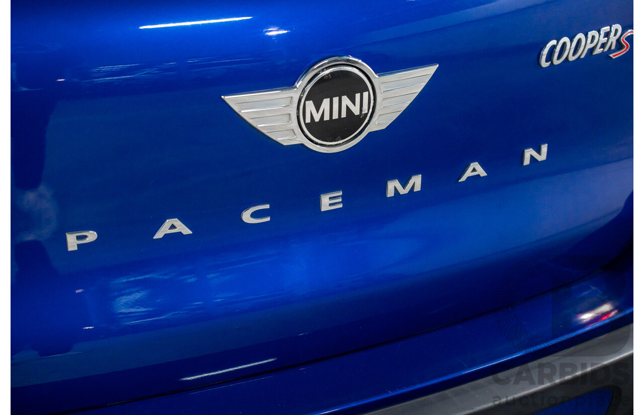 6/2013 Mini Paceman Cooper S R61 3d Hatchback Starlight Blue Metallic Turbo 1.6L