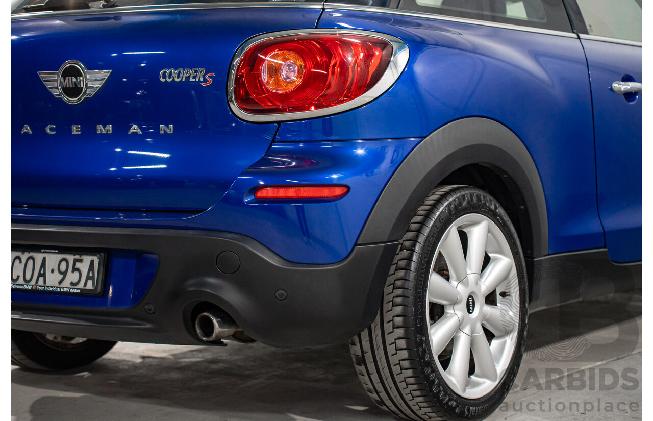 6/2013 Mini Paceman Cooper S R61 3d Hatchback Starlight Blue Metallic Turbo 1.6L