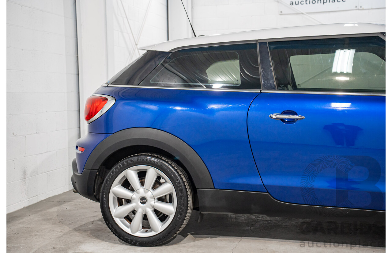 6/2013 Mini Paceman Cooper S R61 3d Hatchback Starlight Blue Metallic Turbo 1.6L