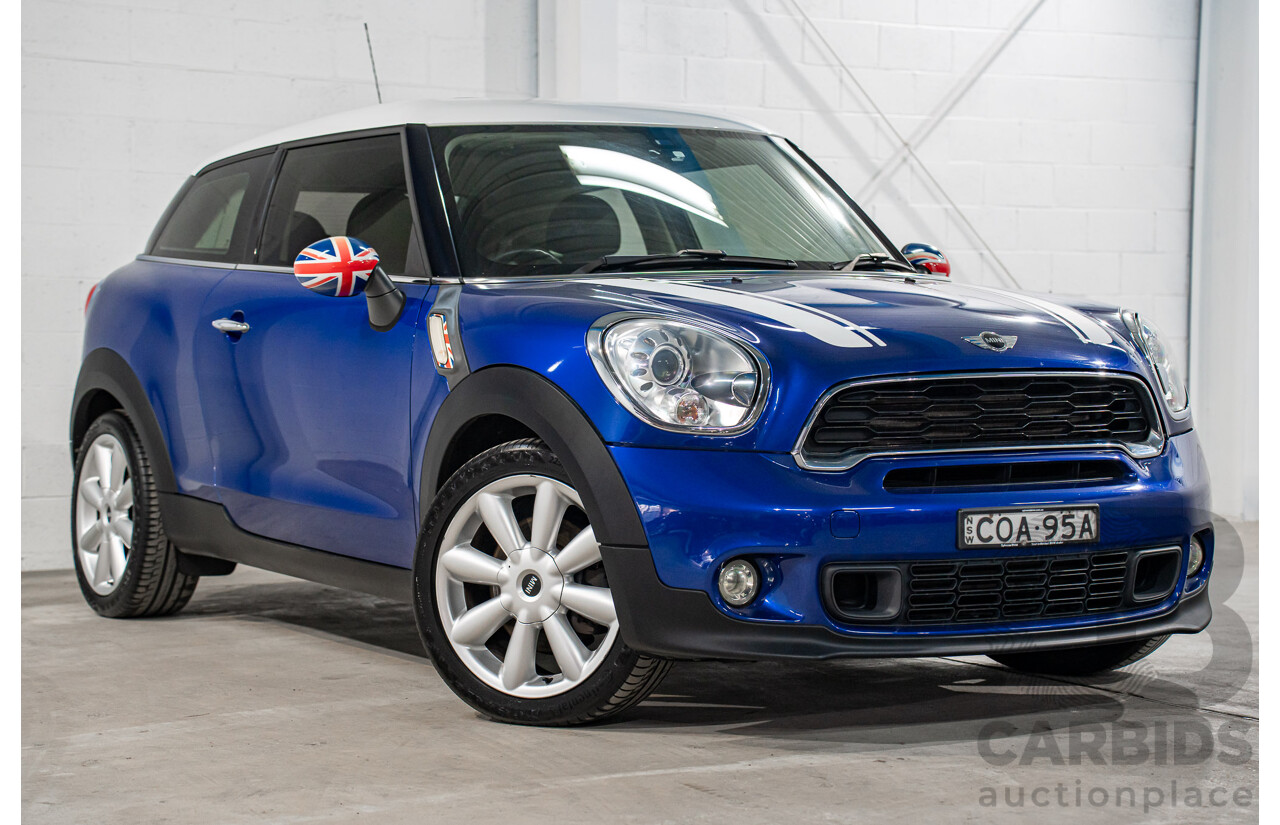 6/2013 Mini Paceman Cooper S R61 3d Hatchback Starlight Blue Metallic Turbo 1.6L