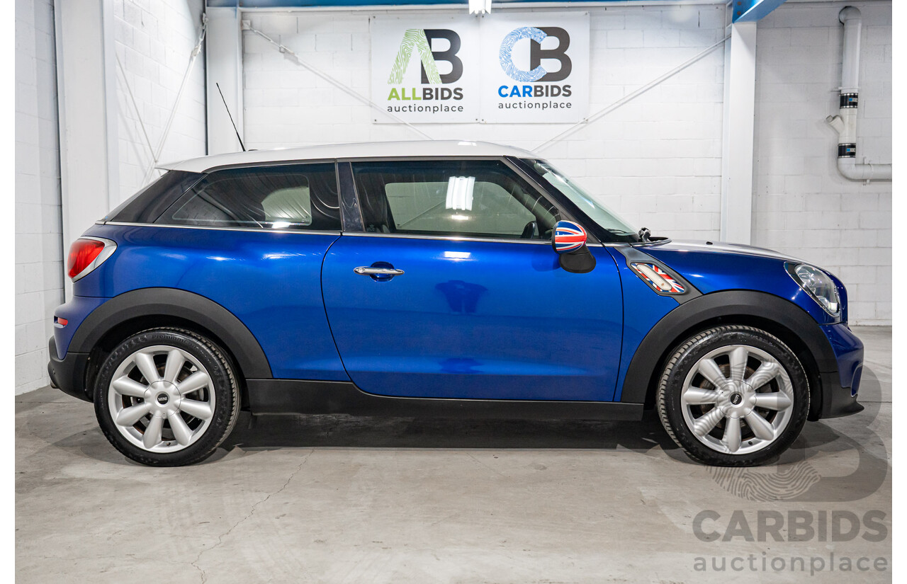 6/2013 Mini Paceman Cooper S R61 3d Hatchback Starlight Blue Metallic Turbo 1.6L