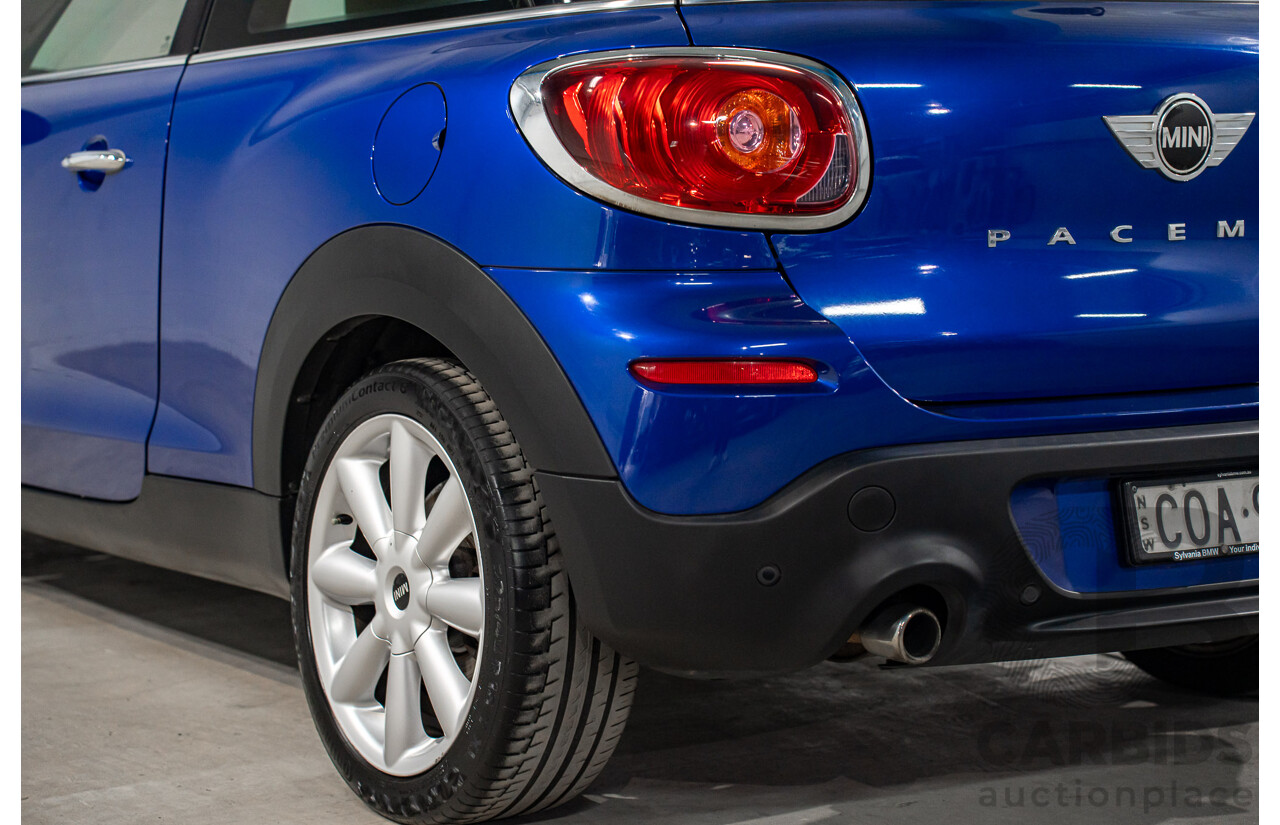 6/2013 Mini Paceman Cooper S R61 3d Hatchback Starlight Blue Metallic Turbo 1.6L