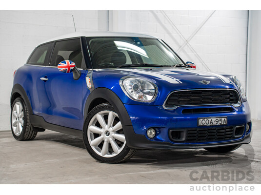 6/2013 Mini Paceman Cooper S R61 3d Hatchback Starlight Blue Metallic Turbo 1.6L