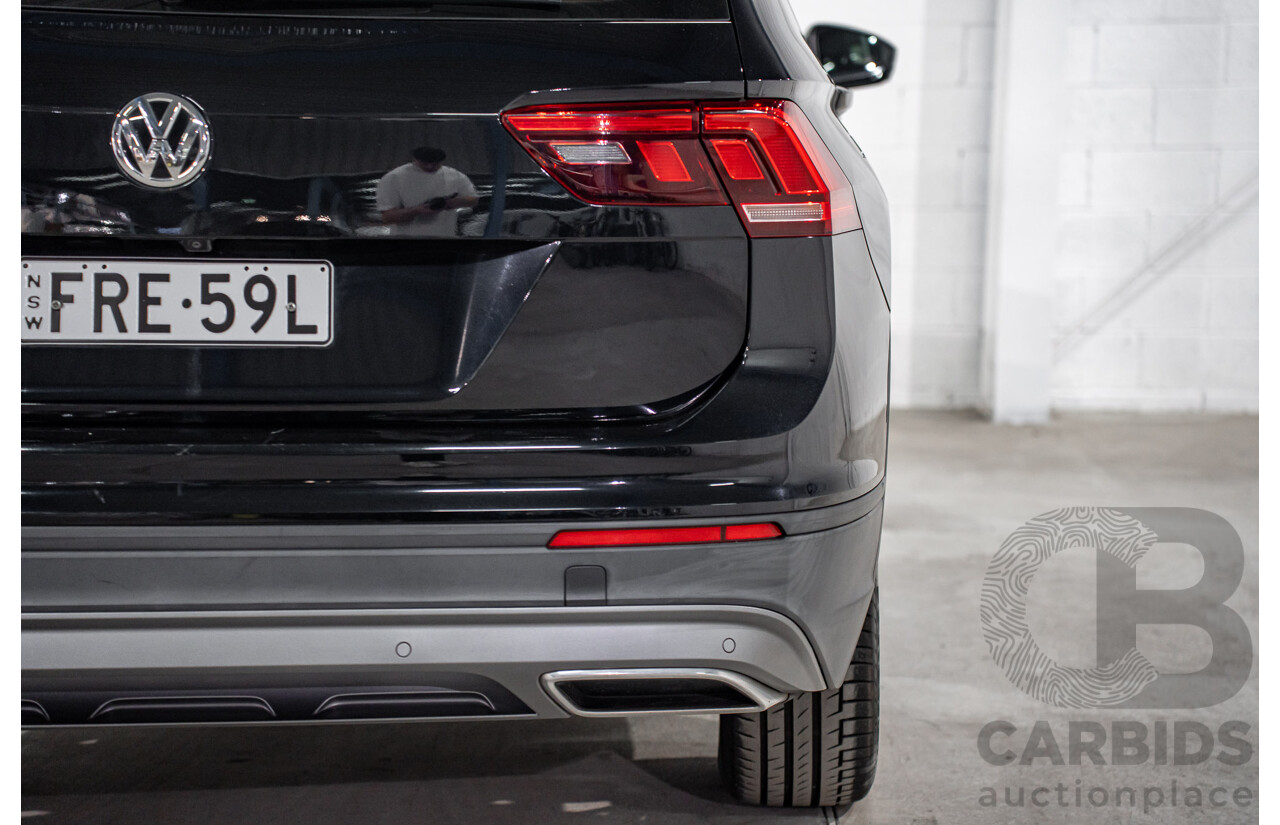 07/2018 Volkswagen Tiguan Allspace 110 TSI Comfortline (FWD) 5NA MY18 4d Wagon Deep Black Pearl Turbo 1.4L