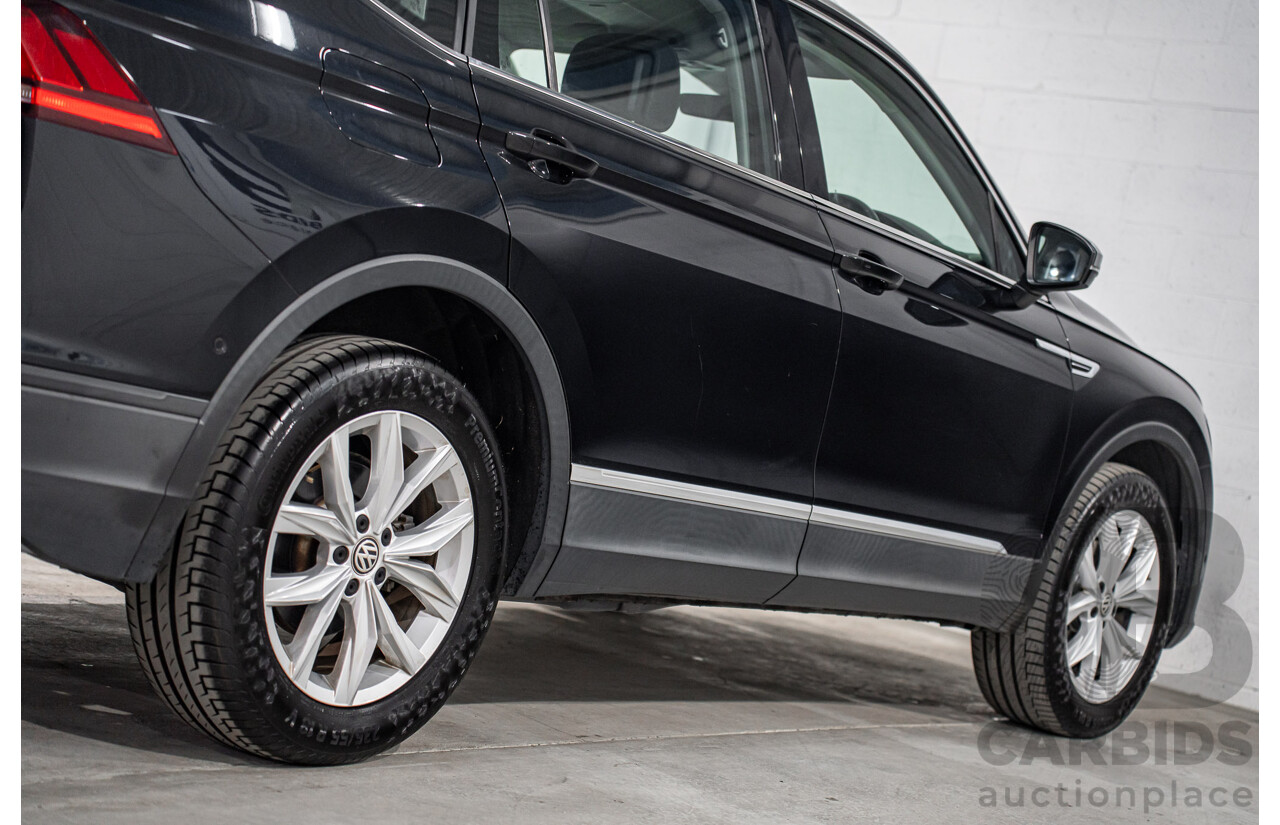 07/2018 Volkswagen Tiguan Allspace 110 TSI Comfortline (FWD) 5NA MY18 4d Wagon Deep Black Pearl Turbo 1.4L