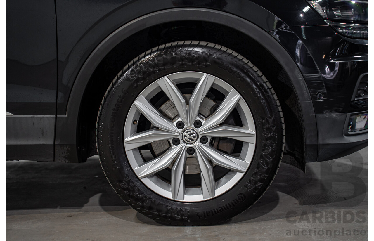 07/2018 Volkswagen Tiguan Allspace 110 TSI Comfortline (FWD) 5NA MY18 4d Wagon Deep Black Pearl Turbo 1.4L