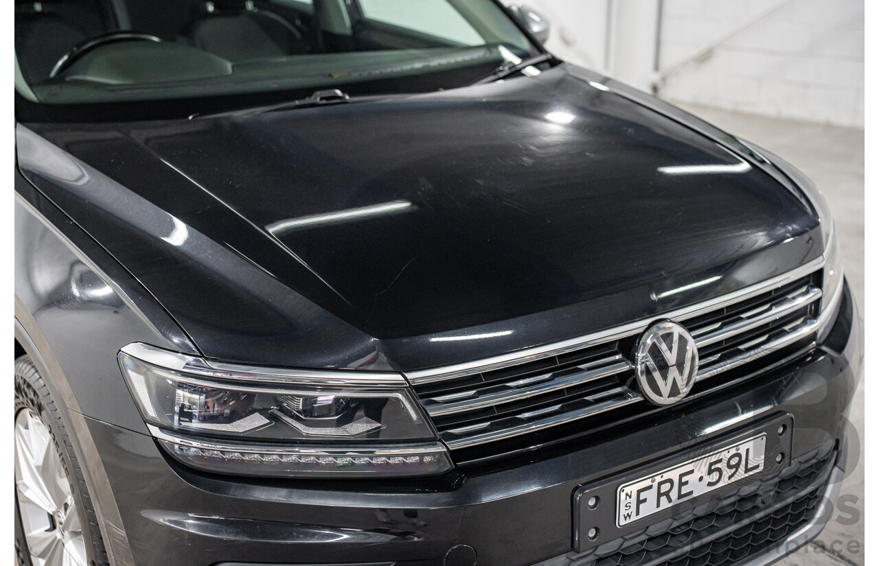 07/2018 Volkswagen Tiguan Allspace 110 TSI Comfortline (FWD) 5NA MY18 4d Wagon Deep Black Pearl Turbo 1.4L