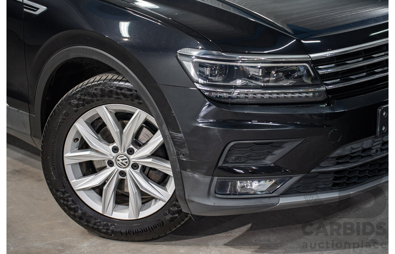 07/2018 Volkswagen Tiguan Allspace 110 TSI Comfortline (FWD) 5NA MY18 4d Wagon Deep Black Pearl Turbo 1.4L