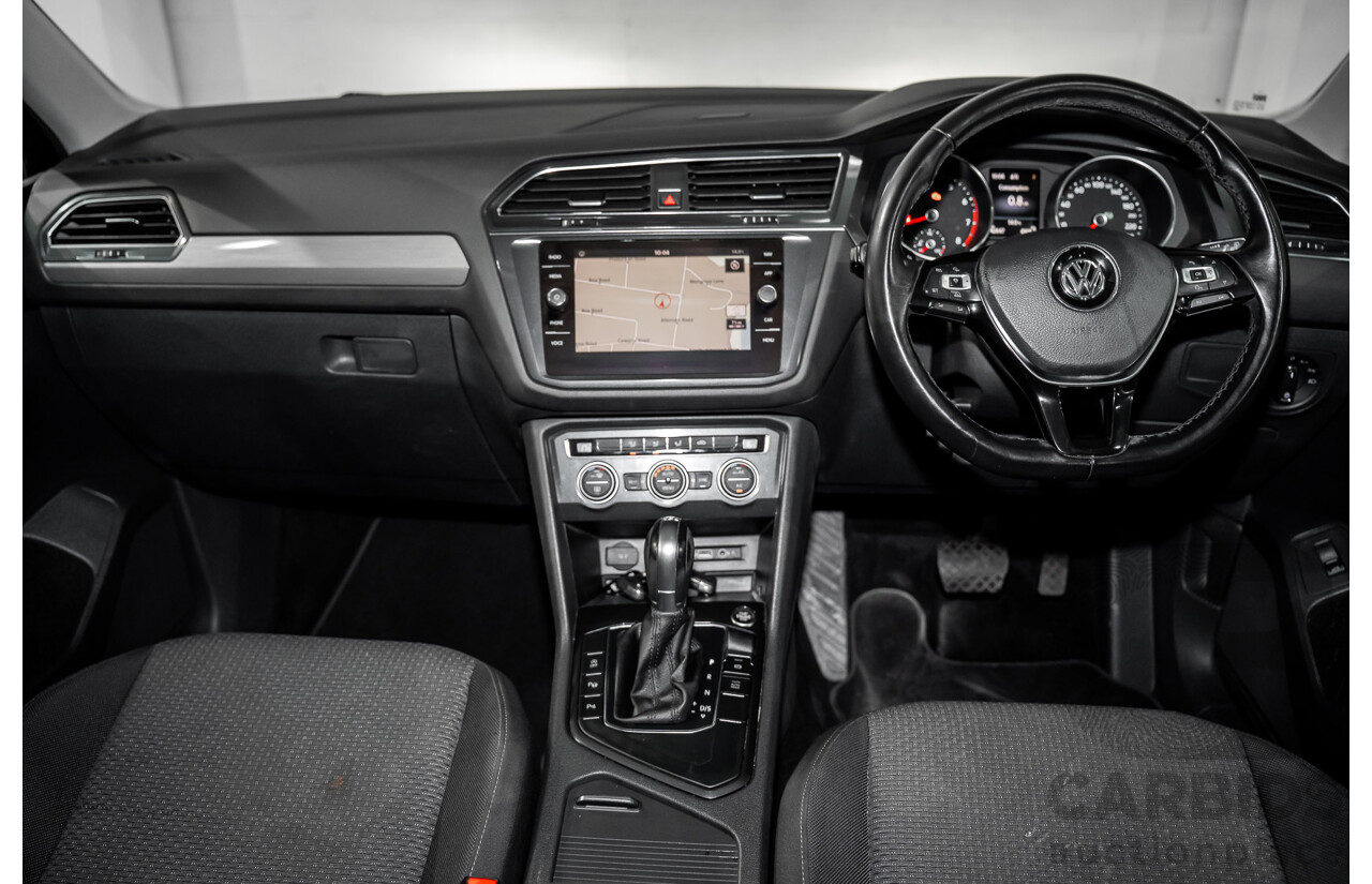 07/2018 Volkswagen Tiguan Allspace 110 TSI Comfortline (FWD) 5NA MY18 4d Wagon Deep Black Pearl Turbo 1.4L