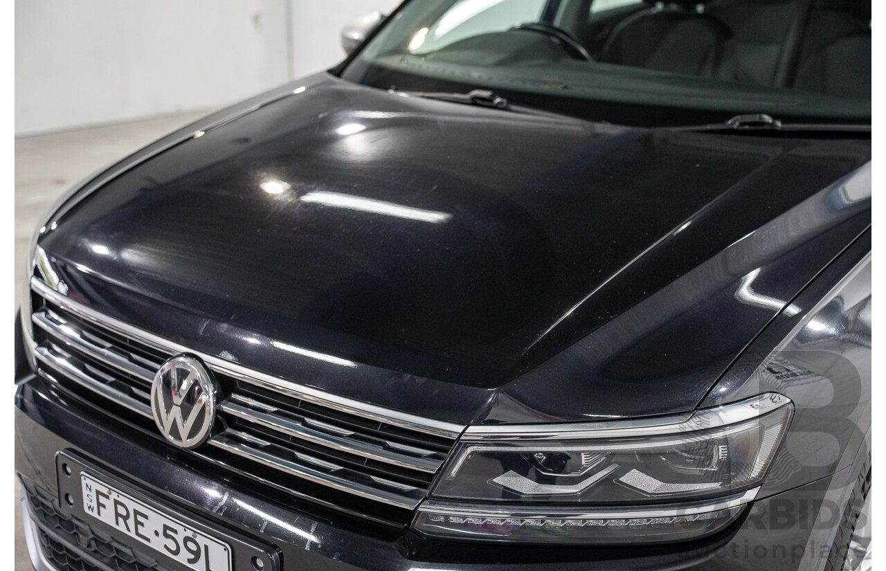 07/2018 Volkswagen Tiguan Allspace 110 TSI Comfortline (FWD) 5NA MY18 4d Wagon Deep Black Pearl Turbo 1.4L