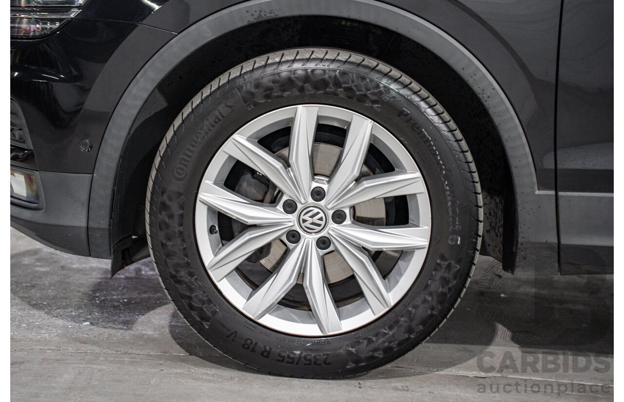 07/2018 Volkswagen Tiguan Allspace 110 TSI Comfortline (FWD) 5NA MY18 4d Wagon Deep Black Pearl Turbo 1.4L