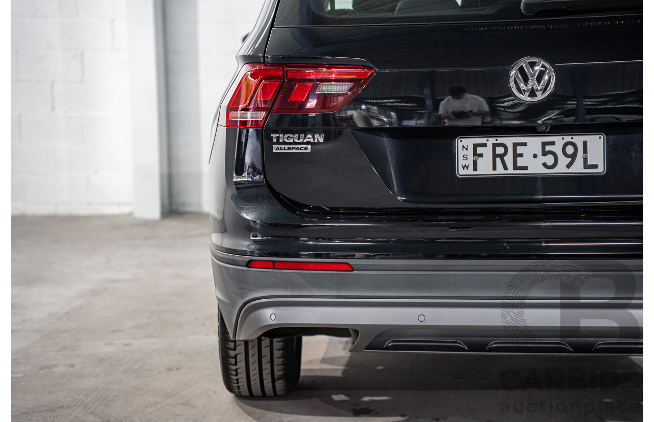 07/2018 Volkswagen Tiguan Allspace 110 TSI Comfortline (FWD) 5NA MY18 4d Wagon Deep Black Pearl Turbo 1.4L