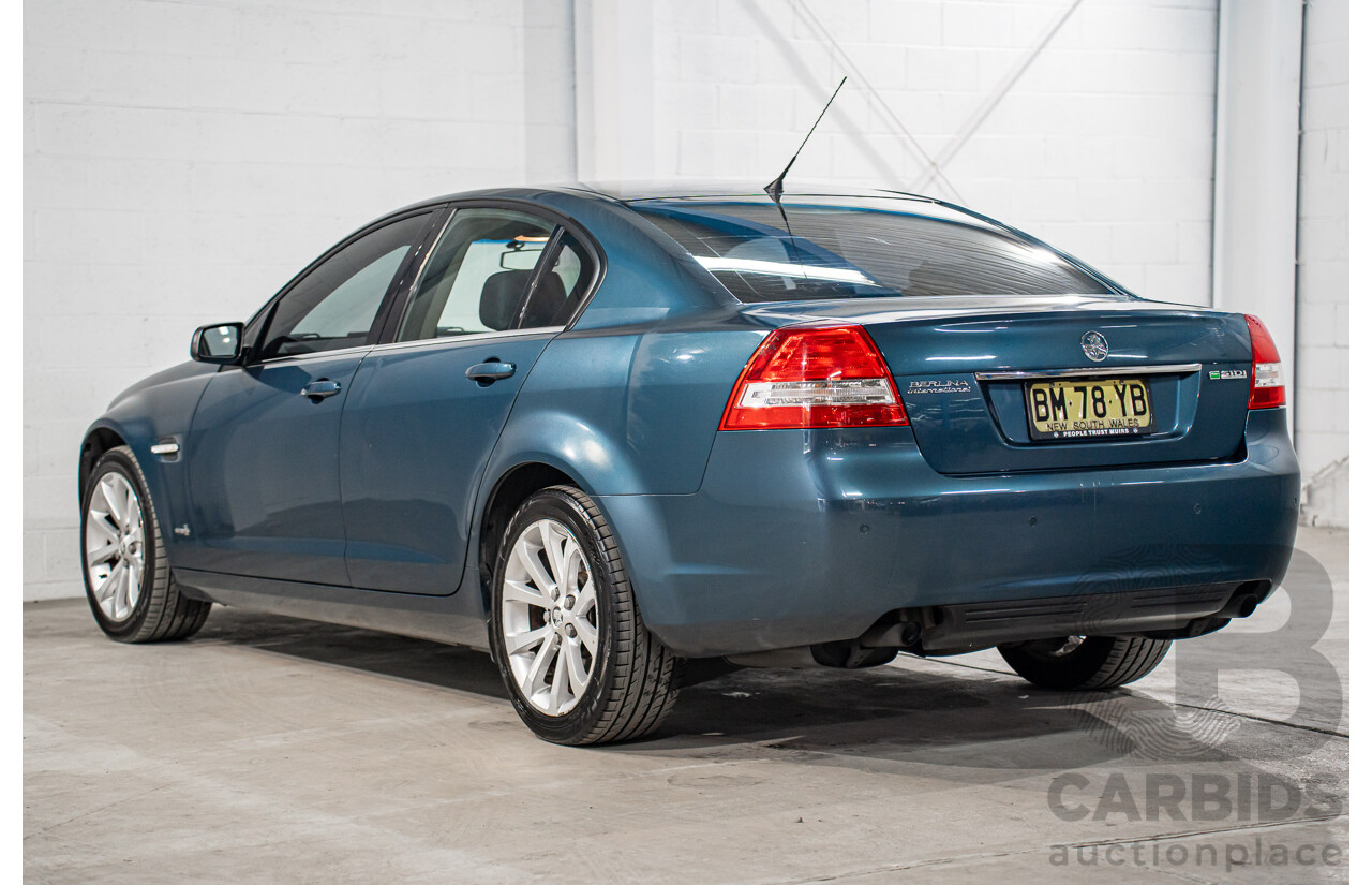 8/2011 Holden Berlina International VE II 4d Sedan Karma Blue V6 3.0L