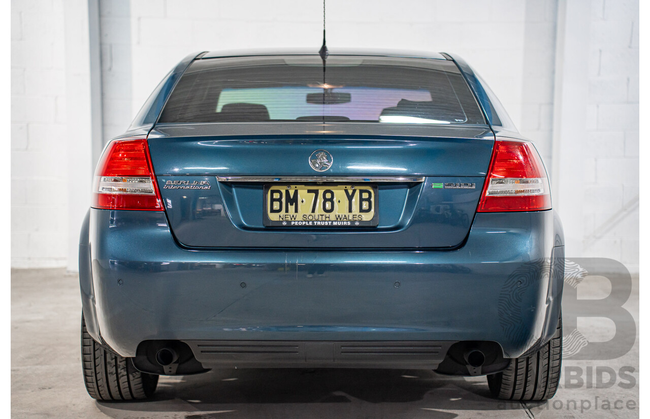 8/2011 Holden Berlina International VE II 4d Sedan Karma Blue V6 3.0L