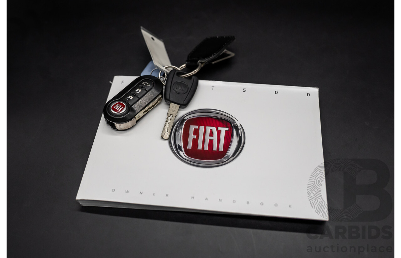 9/2014 Fiat 500 Pop MY14 3d Hatchback Teal Blue Metallic 1.2L
