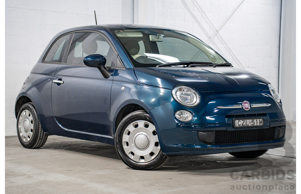 9/2014 Fiat 500 Pop MY14 3d Hatchback Teal Blue Metallic 1.2L
