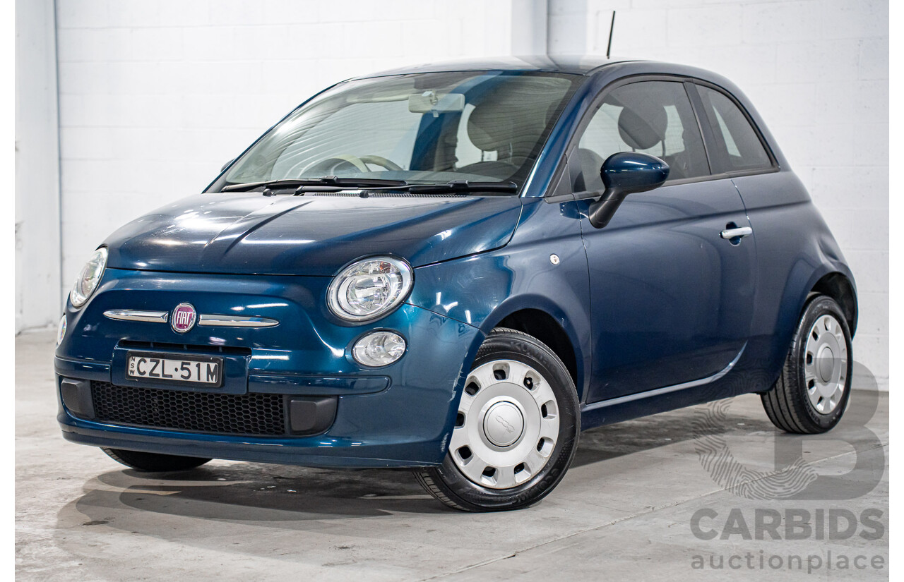 9/2014 Fiat 500 Pop MY14 3d Hatchback Teal Blue Metallic 1.2L