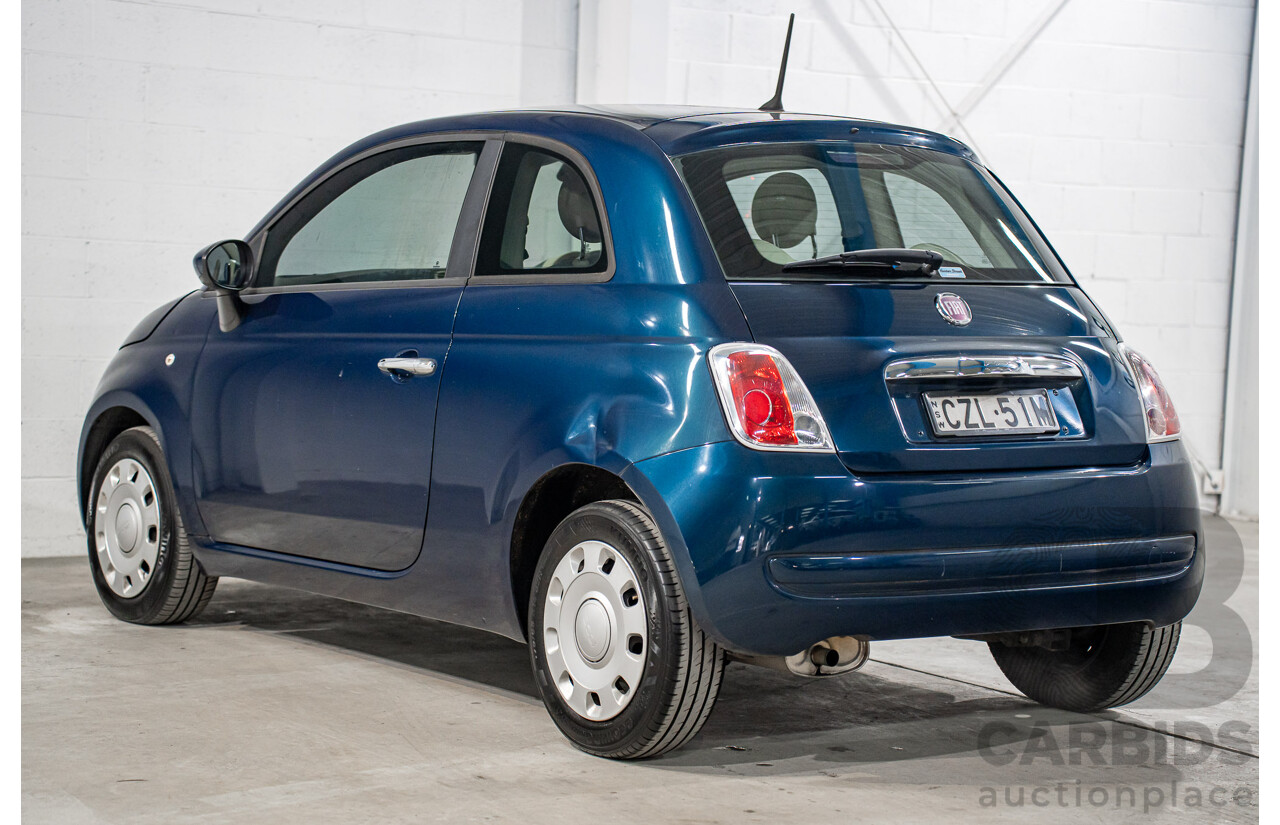9/2014 Fiat 500 Pop MY14 3d Hatchback Teal Blue Metallic 1.2L