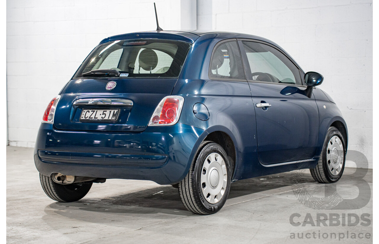 9/2014 Fiat 500 Pop MY14 3d Hatchback Teal Blue Metallic 1.2L