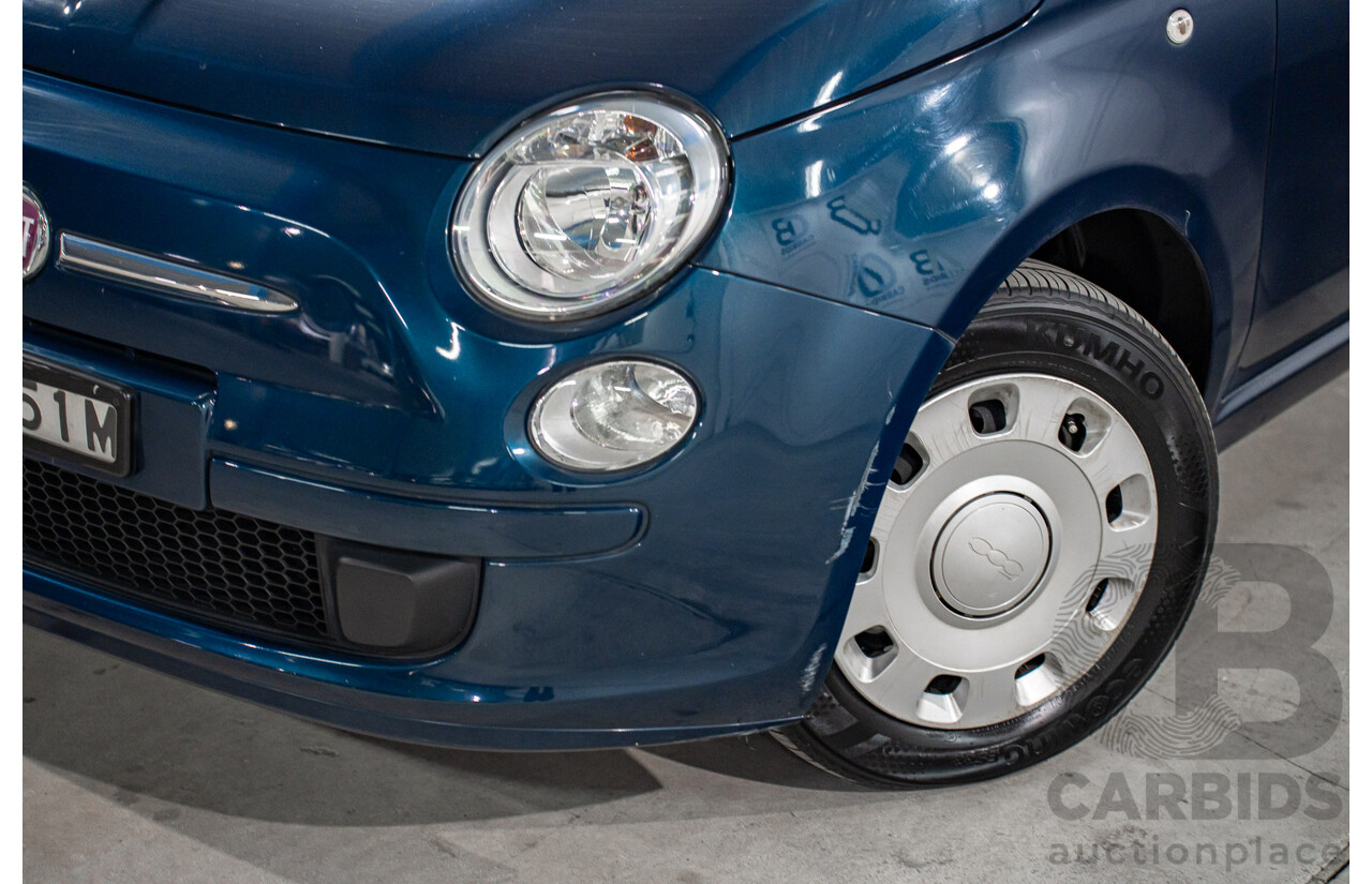 9/2014 Fiat 500 Pop MY14 3d Hatchback Teal Blue Metallic 1.2L