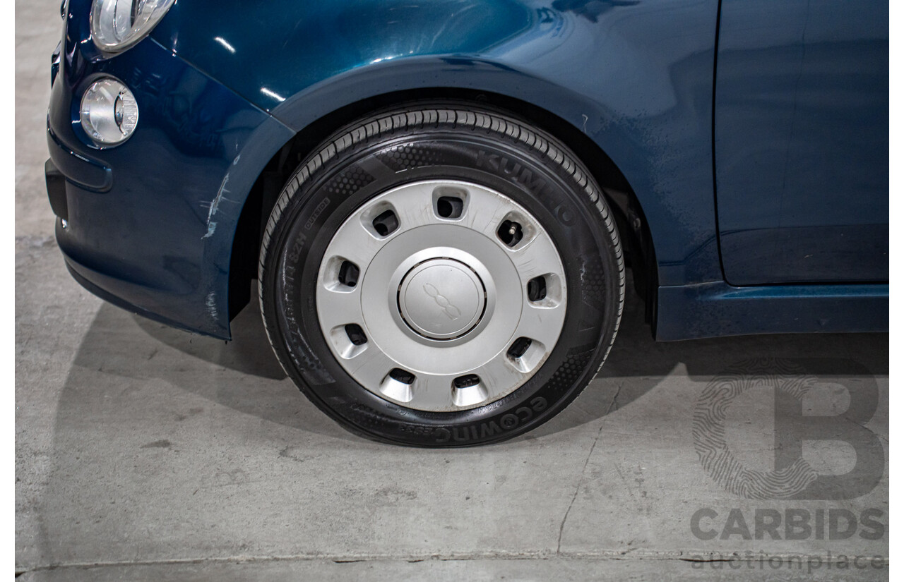 9/2014 Fiat 500 Pop MY14 3d Hatchback Teal Blue Metallic 1.2L