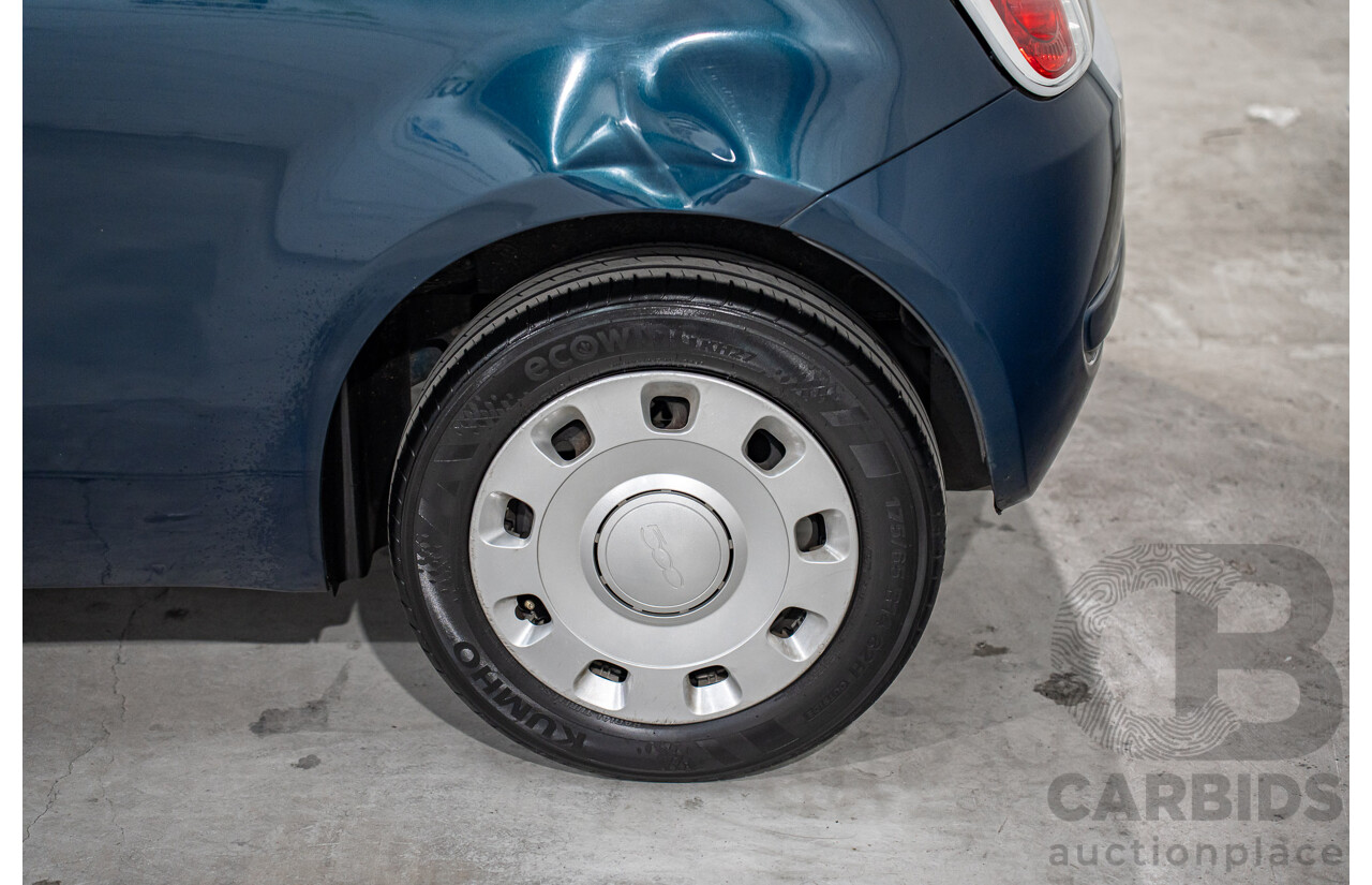 9/2014 Fiat 500 Pop MY14 3d Hatchback Teal Blue Metallic 1.2L
