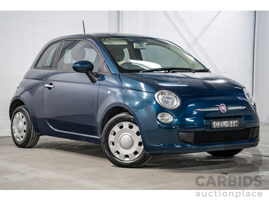9/2014 Fiat 500 Pop MY14 3d Hatchback Teal Blue Metallic 1.2L