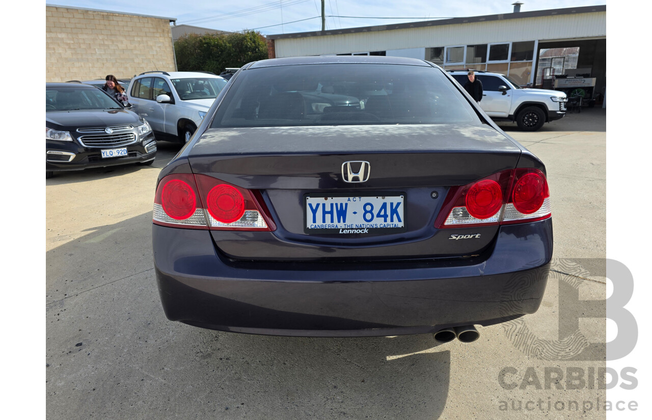 1/2007 Honda Civic Sport MY07 4d Sedan Purple 2.0L