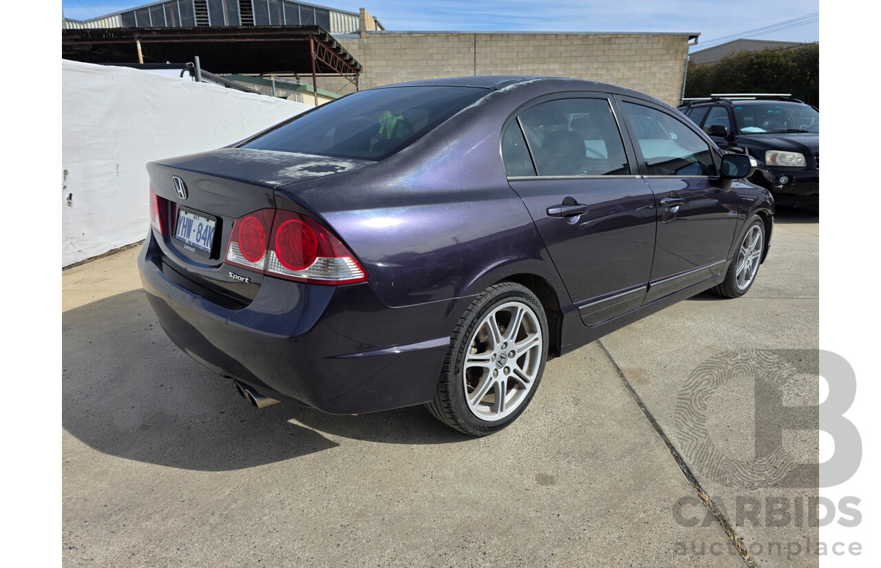 1/2007 Honda Civic Sport MY07 4d Sedan Purple 2.0L