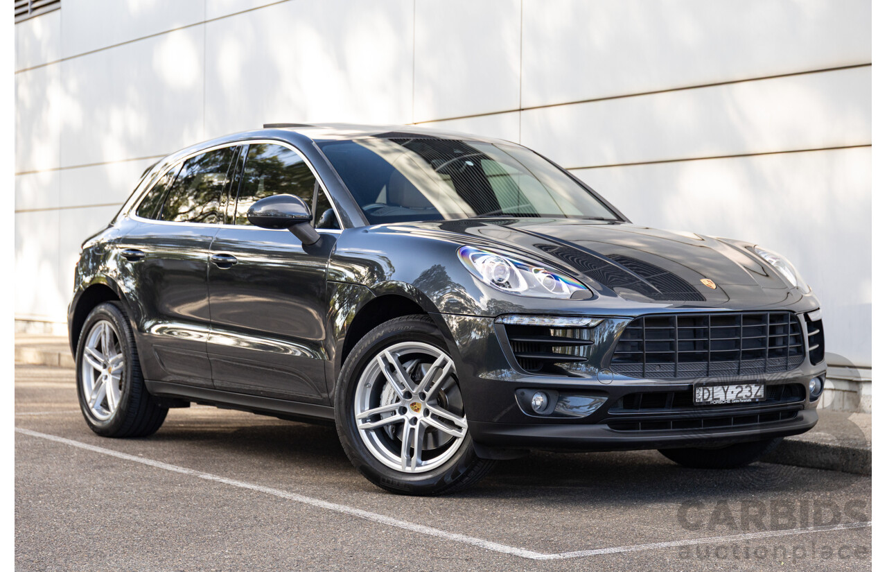 04/2017 Porsche Macan S (AWD) MY17 4d Wagon Volcano Grey Metallic Turbo V6 3.0L