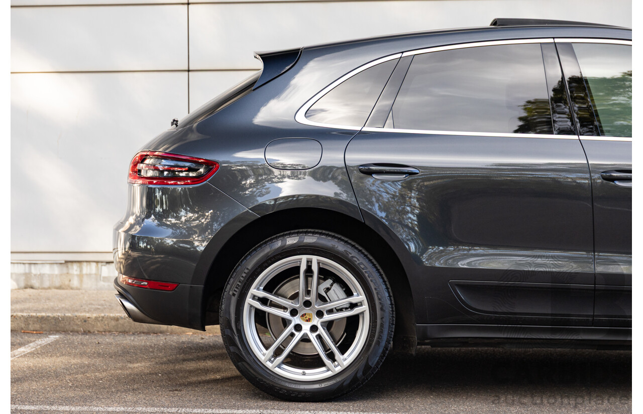 04/2017 Porsche Macan S (AWD) MY17 4d Wagon Volcano Grey Metallic Turbo V6 3.0L