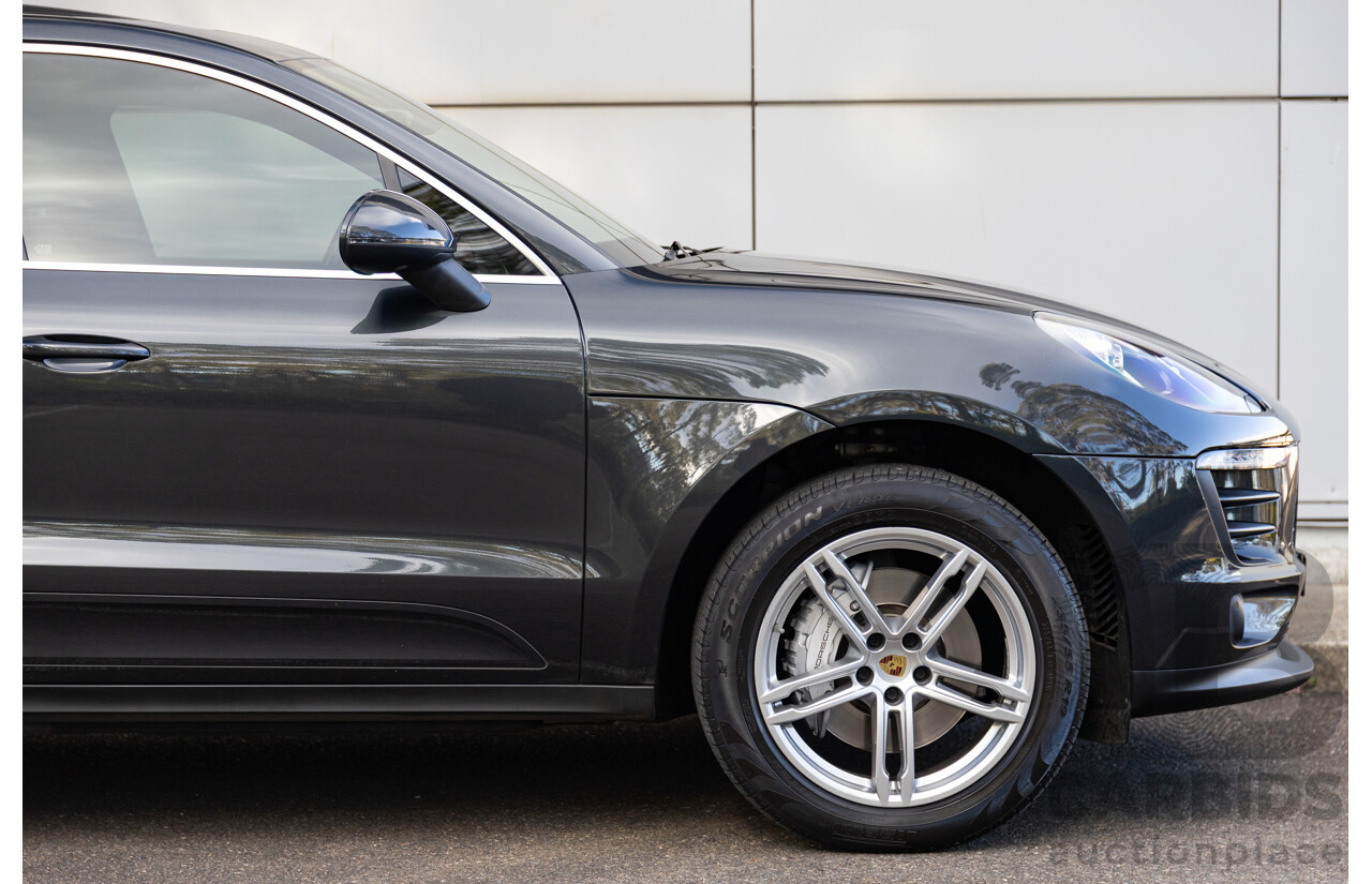 04/2017 Porsche Macan S (AWD) MY17 4d Wagon Volcano Grey Metallic Turbo V6 3.0L