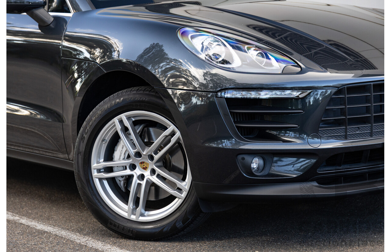 04/2017 Porsche Macan S (AWD) MY17 4d Wagon Volcano Grey Metallic Turbo V6 3.0L