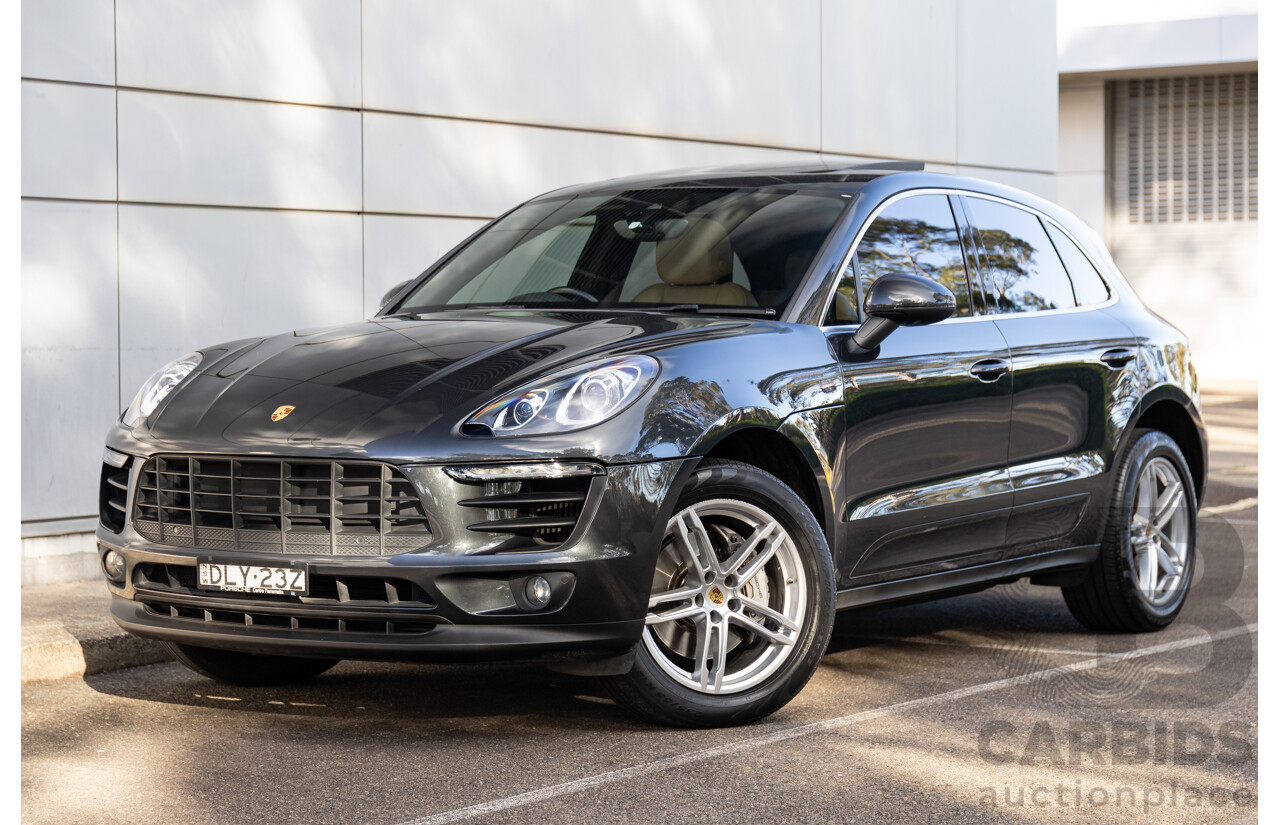 04/2017 Porsche Macan S (AWD) MY17 4d Wagon Volcano Grey Metallic Turbo V6 3.0L