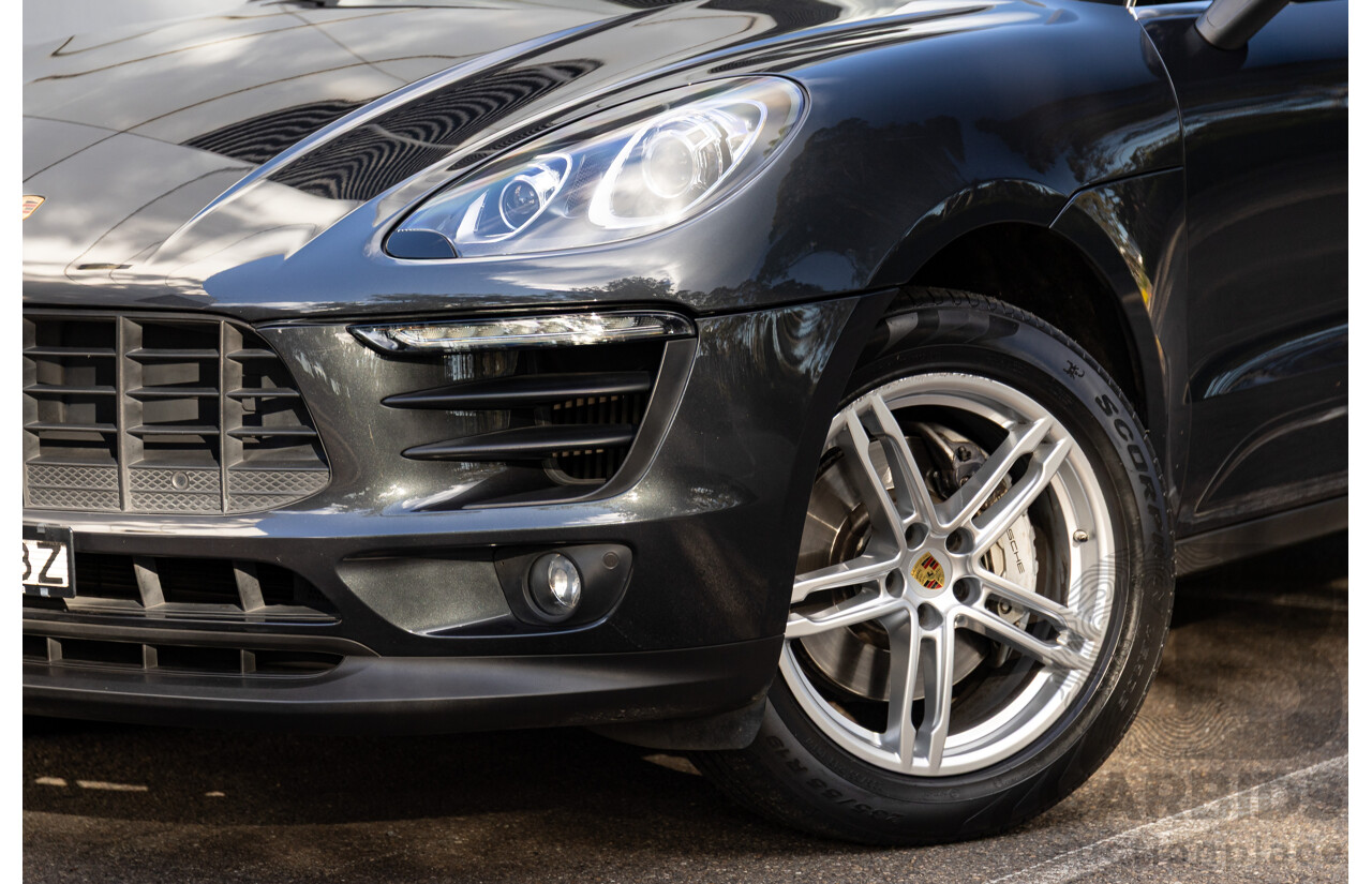 04/2017 Porsche Macan S (AWD) MY17 4d Wagon Volcano Grey Metallic Turbo V6 3.0L