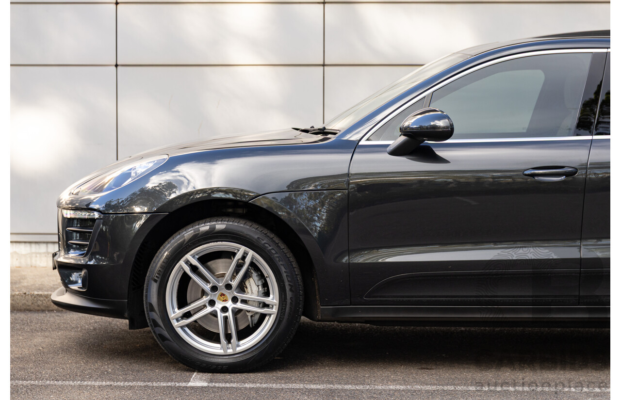 04/2017 Porsche Macan S (AWD) MY17 4d Wagon Volcano Grey Metallic Turbo V6 3.0L