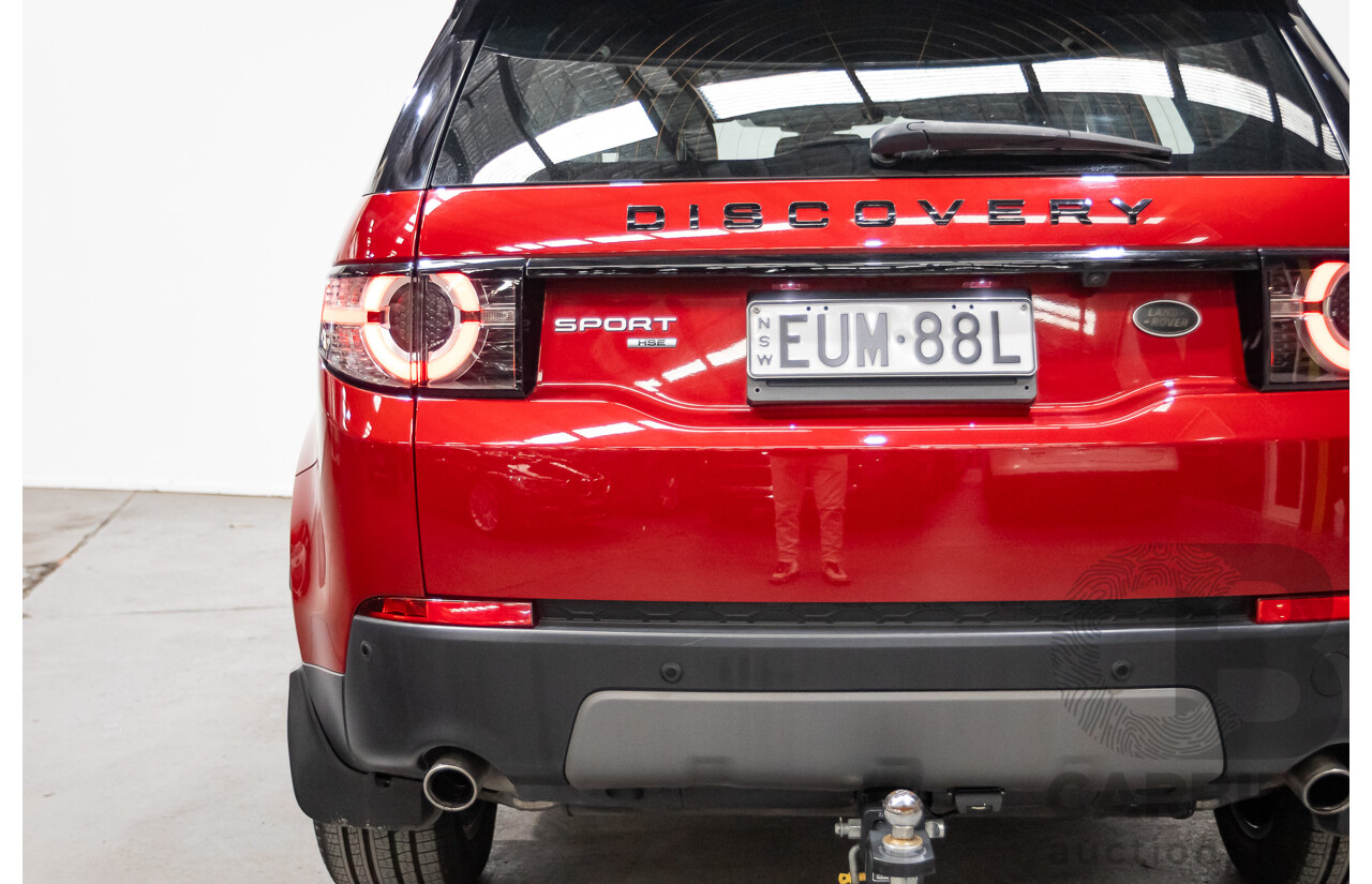 08/2017 Land Rover Discovery Sport TD4 180 HSE (AWD) LC MY17 4D Wagon Firenze Red Turbo Diesel 2.0L
