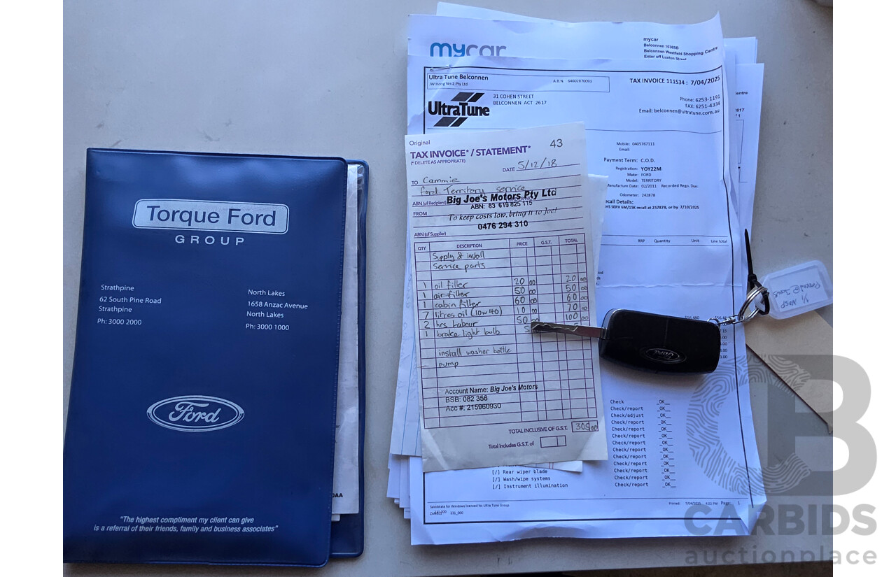 2/2011 Ford Territory TS Limited Edition (rwd) SY MKII 4d Wagon Black 4.0L