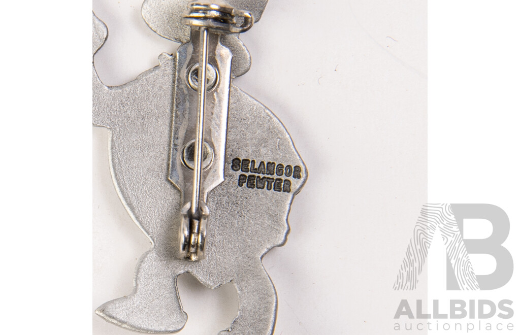 Sterling Creole Lady Brooch, Hard stone Pendant, Pins and More