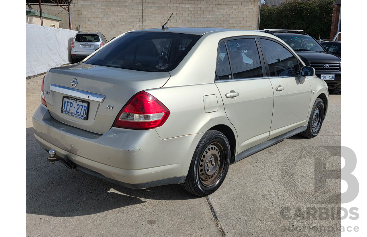 3/2008 Nissan Tiida ST C11 MY07 5d Hatchback Beige 1.8L