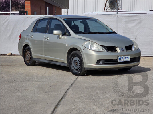 3/2008 Nissan Tiida ST C11 MY07 5d Hatchback Beige 1.8L