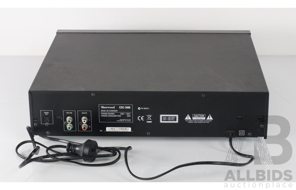 Sherwood 5 Disc CD Changer CDC 5506