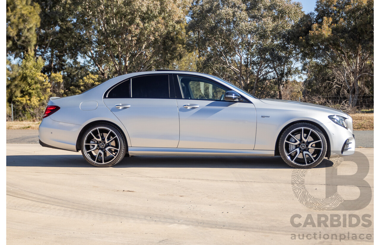05/2017 Mercedes Benz E43 AMG 4Matic (AWD) MY17 W213 4d Sedan Iridium Silver Metallic Twin Turbo V6 3.0L