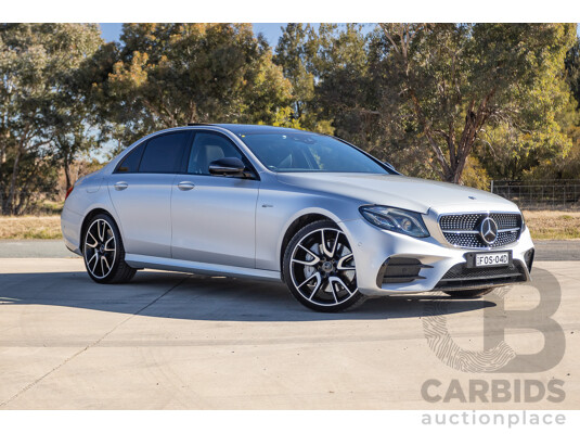 05/2017 Mercedes Benz E43 AMG 4Matic (AWD) MY17 W213 4d Sedan Iridium Silver Metallic Twin Turbo V6 3.0L