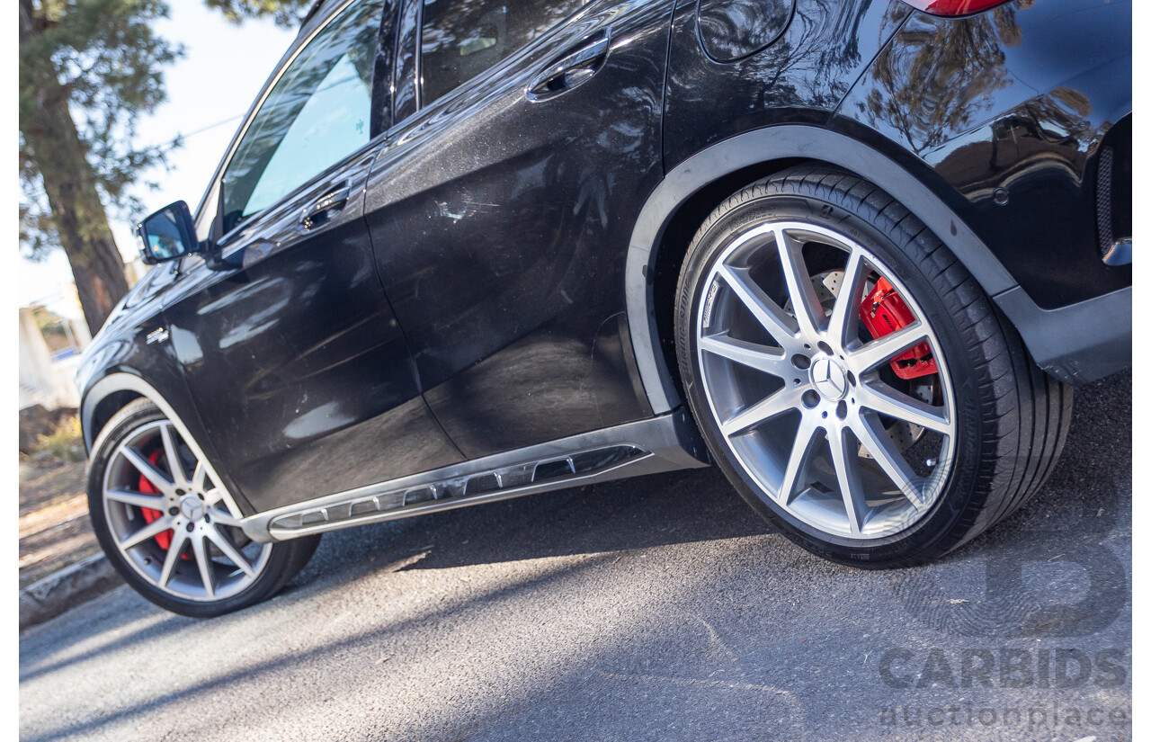 6/2015 Mercedes Benz GLA45 AMG 4matic (AWD) X156 MY15 4d Wagon Cosmos Black Metallic Turbo 2.0L