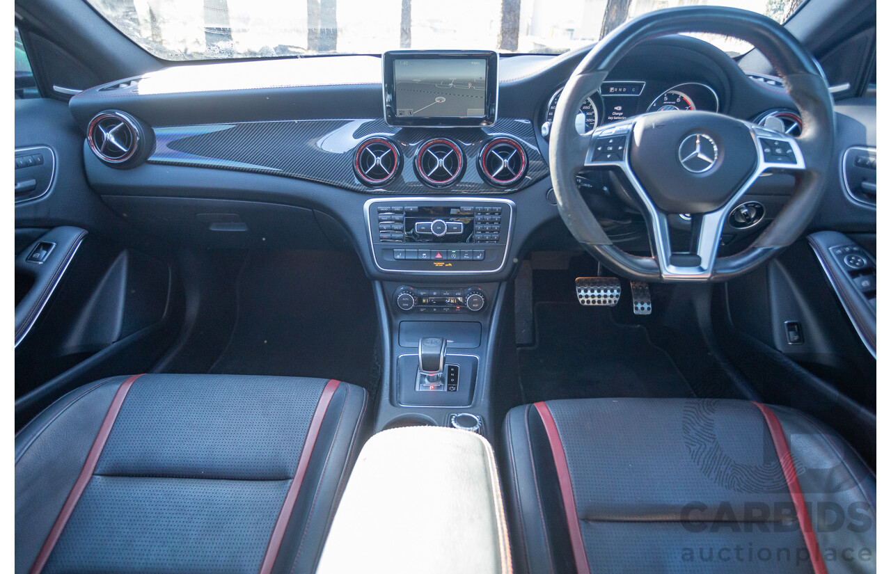 6/2015 Mercedes Benz GLA45 AMG 4matic (AWD) X156 MY15 4d Wagon Cosmos Black Metallic Turbo 2.0L