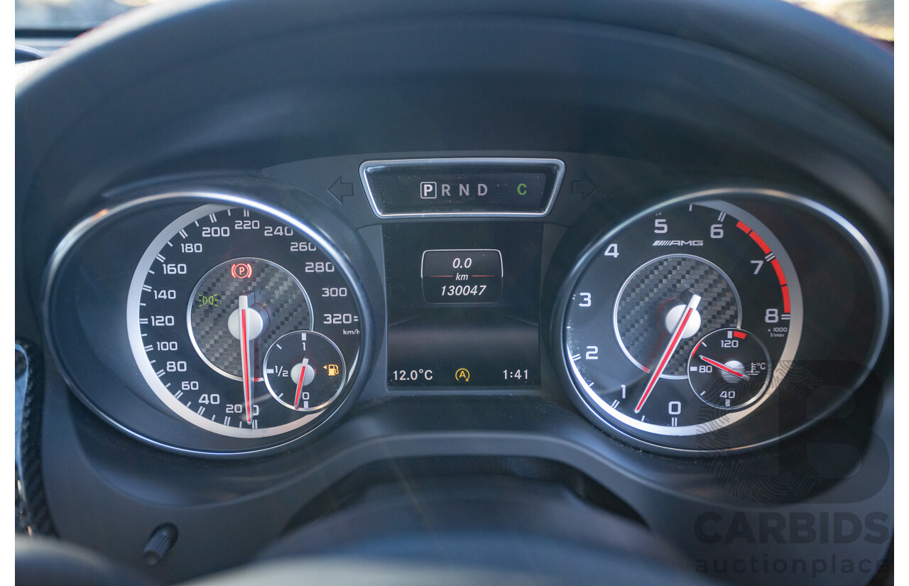 6/2015 Mercedes Benz GLA45 AMG 4matic (AWD) X156 MY15 4d Wagon Cosmos Black Metallic Turbo 2.0L